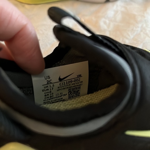 🆕 Nike Air Max 270 Extreme (TD) ‘Smoke Grey Volt’ Size 2C (newborn) - Picture 6 of 8
